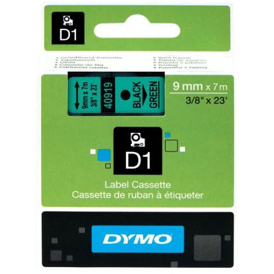 DYMO 40919 Yeşil/Siyah D1 Yedek Şerit (9 mm x 7 mt)