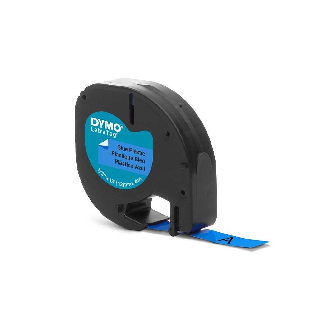 DYMO S0721650 Mavi LetraTag Plastik Şerit (12mm x 4mt)