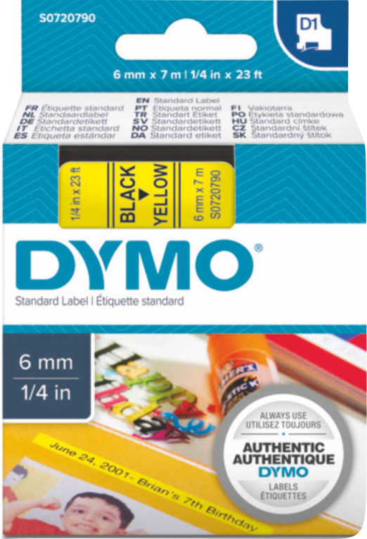 9mm - Dymo D1 Yedek Şeritler